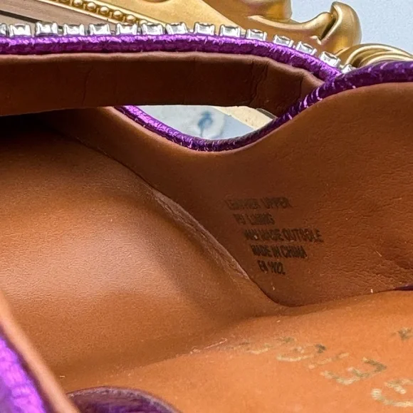 🆕 KURT GEIGER 🧿 NWOT Duke Pointed Toe Embellished Pump Mule - Size 6 - Picture 10 of 16